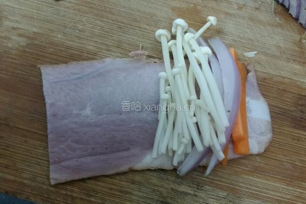 培根香菇卷的做法图解1