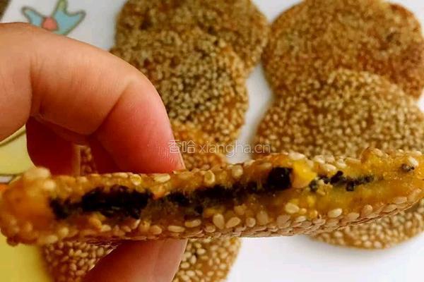 黑芝麻馅南瓜饼的做法图解10