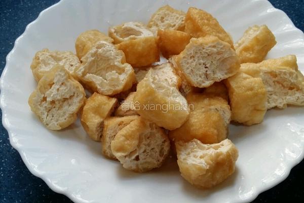 煎釀豆腐的做法图解2