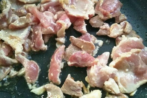 茭白炒肉的做法图解4