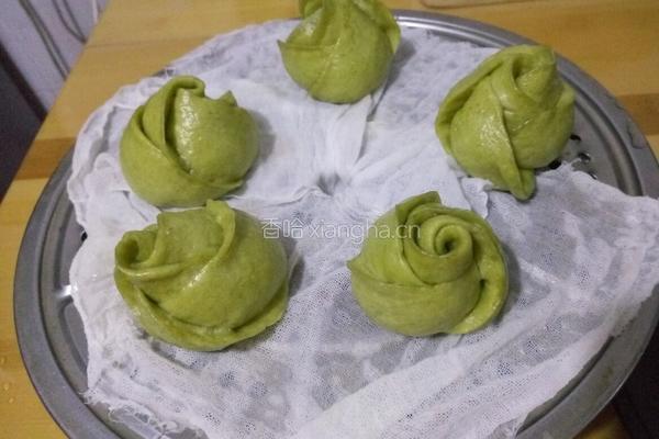 绿玫瑰花卷的做法图解11
