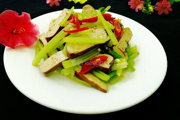 凉拌芹菜香干的做法图解7
