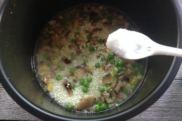 腊肉糯米饭的做法图解4