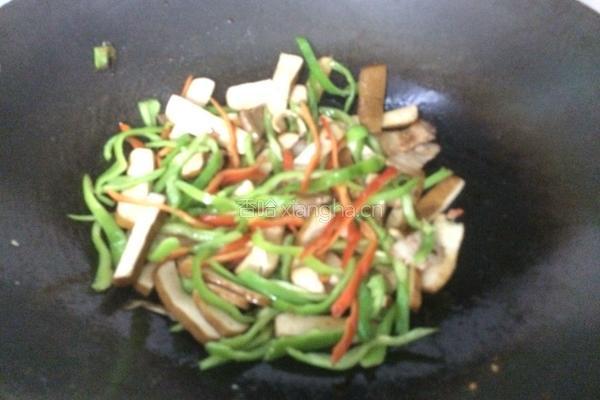 大蒜炒豆干的做法图解10