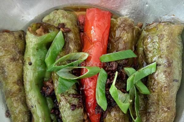 虎皮辣椒肉末的做法图解4