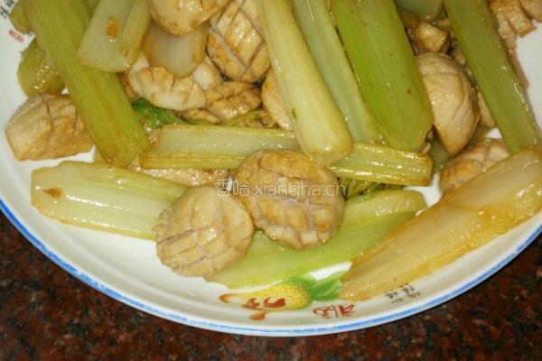 西芹炒肉丸的做法图解5