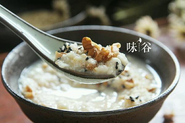 核桃芝麻燕麦粥的做法图解6