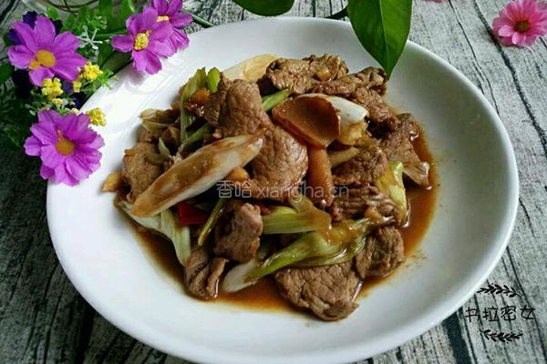 葱爆肉的做法图解9