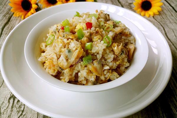 蛤蜊炒饭的做法图解12