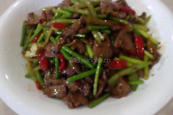 蒜薹炒猪肝的做法图解8