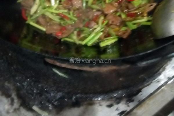 蒜薹炒猪肝的做法图解7