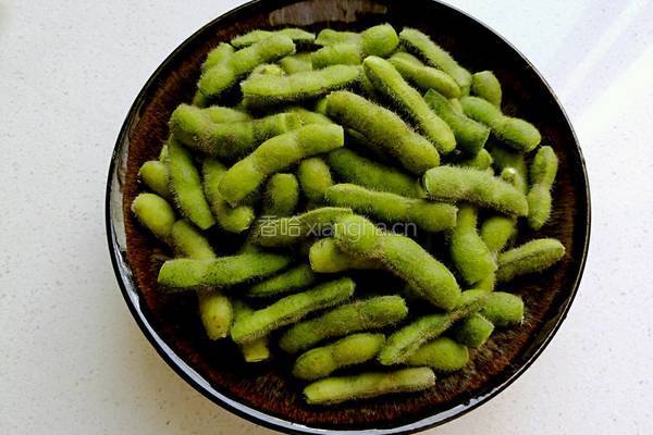 茶香毛豆的做法图解2