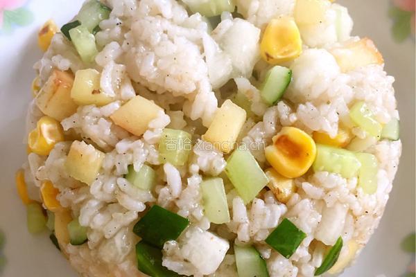 水果炒饭的做法图解7