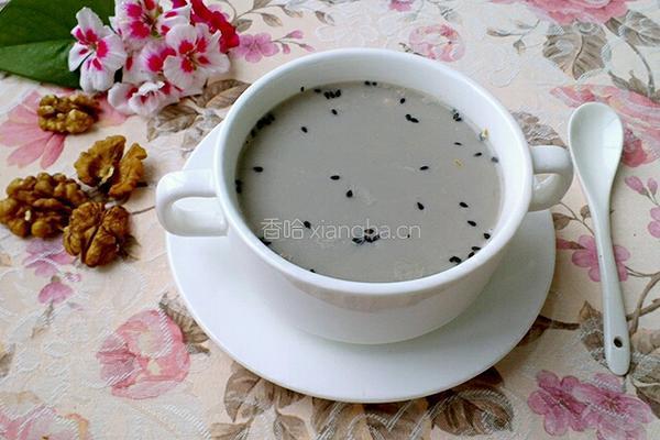核桃芝麻豆浆的做法图解4