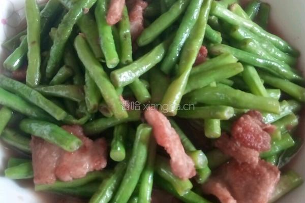 五花肉炒菜豆的做法图解8