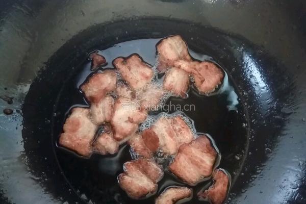 五花肉炒菜豆的做法图解5