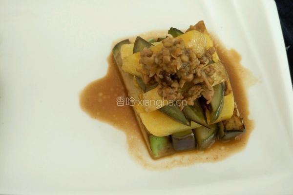 肉末酱焖茄子土豆的做法图解9