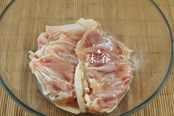 照烧鸡腿排的做法图解2
