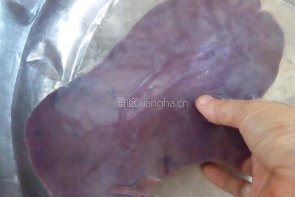 干拌猪肝的做法图解1
