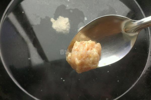 小白菜丸子汤的做法图解7