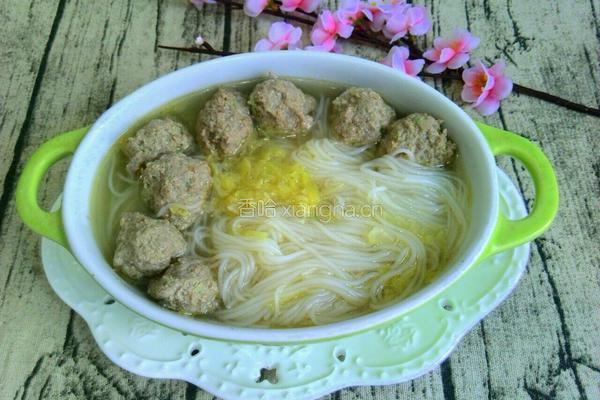 白菜粉丝牛肉丸子汤的做法图解15
