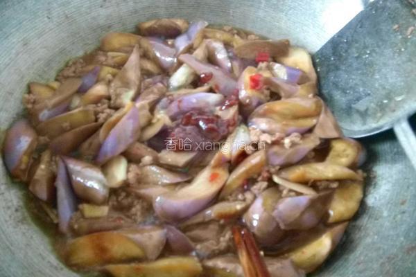 酱爆肉末茄子的做法图解9