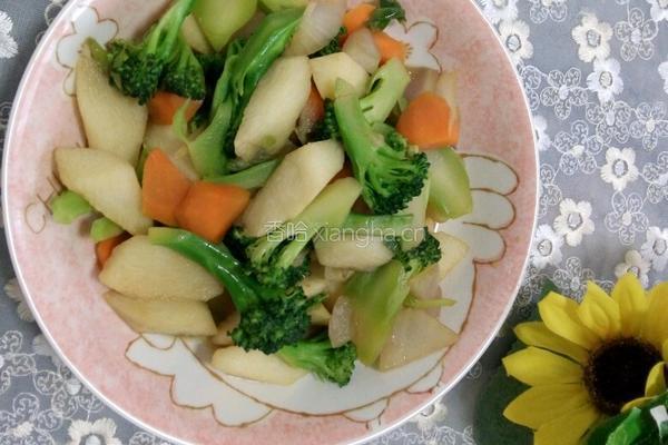 清炒山药西兰花的做法图解7