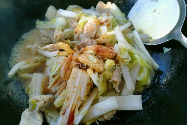 大白菜炖干豆腐的做法图解7