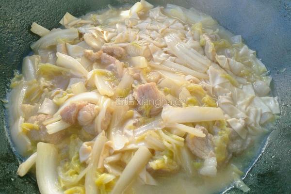 大白菜炖干豆腐的做法图解9