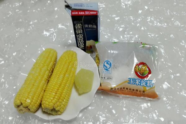 奶油玉米浓汤的做法图解1
