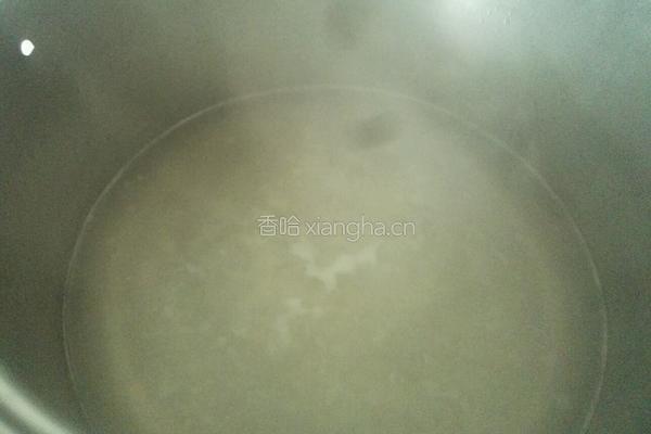 薄荷枸杞雪梨粥的做法图解6