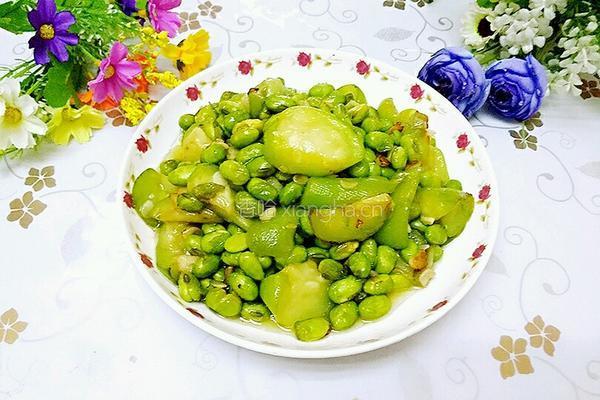 丝瓜炒毛豆的做法图解9