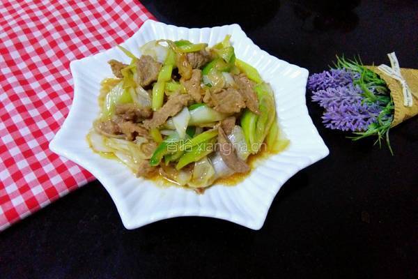 大葱爆肉的做法图解8