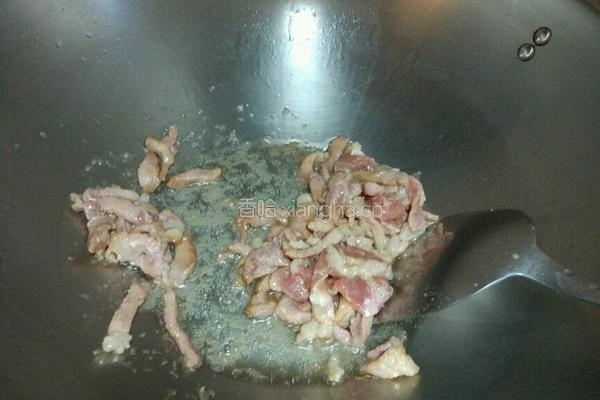 茭白肉丝的做法图解3