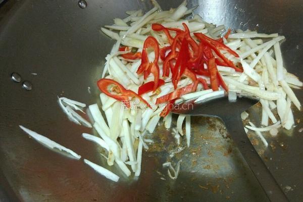 茭白肉丝的做法图解5
