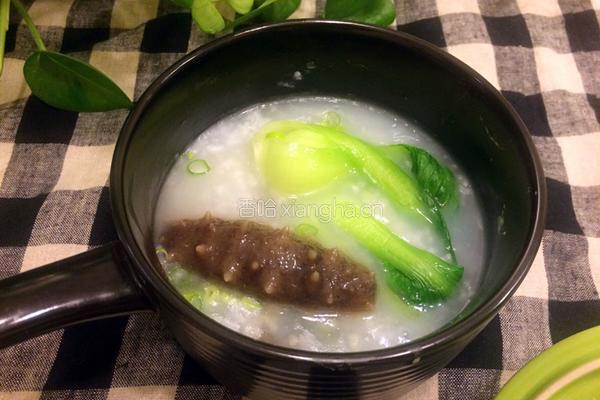 海参青菜粥的做法图解6