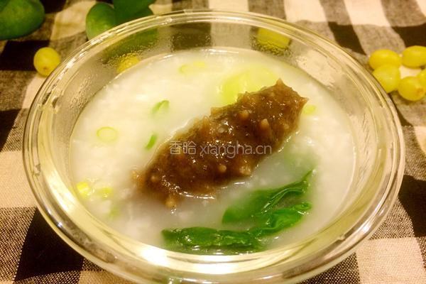海参青菜粥的做法图解7