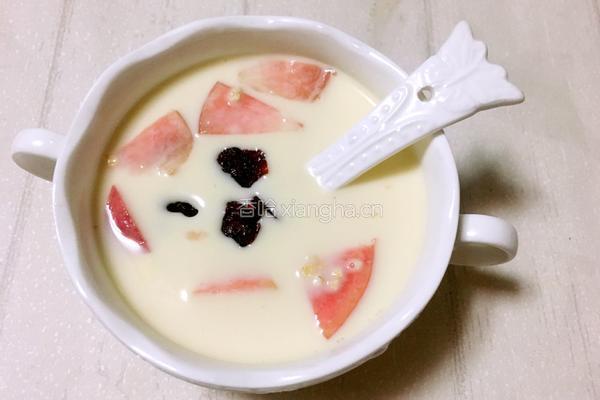 牛奶燕麦的做法图解3