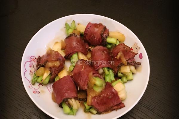 黑椒牛肉卷的做法图解14