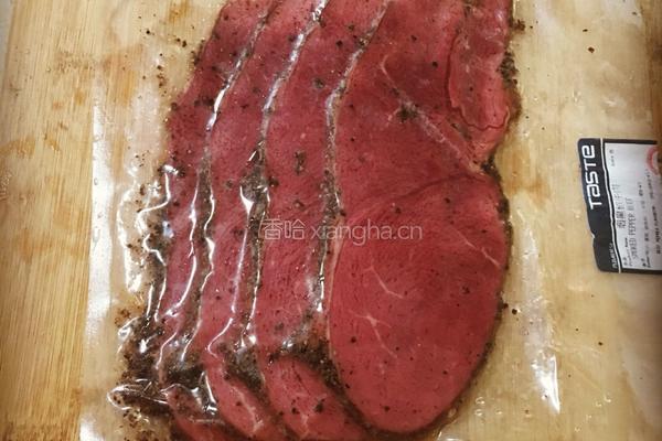 黑椒牛肉卷的做法图解1