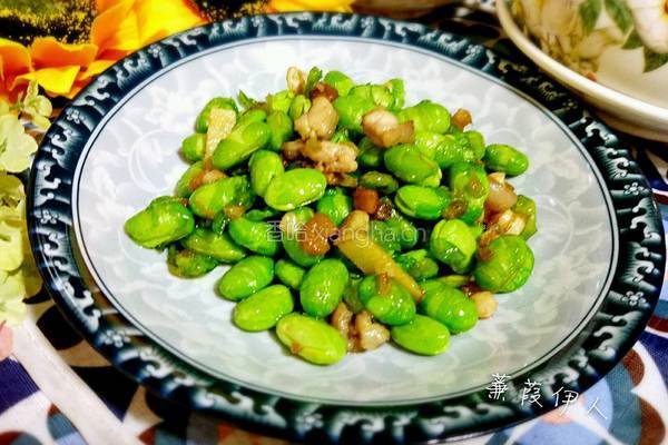 鸡烧毛豆的做法图解4