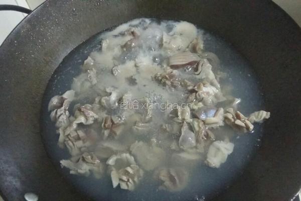 老干妈爆炒鸡胗的做法图解4