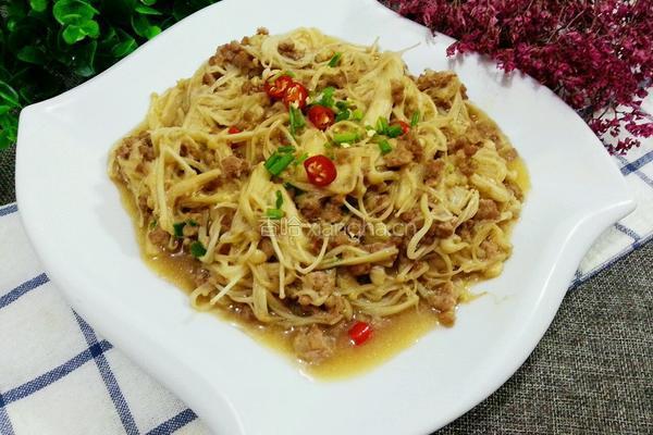 蚝油金针菇的做法图解7