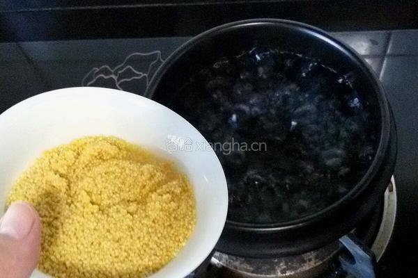 苹果小米粥的做法图解2