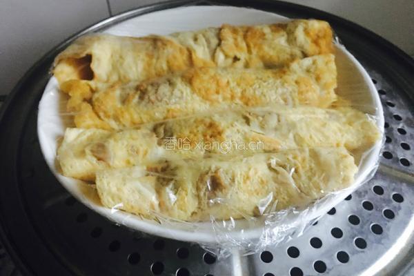 鸡蛋肉卷～的做法图解8