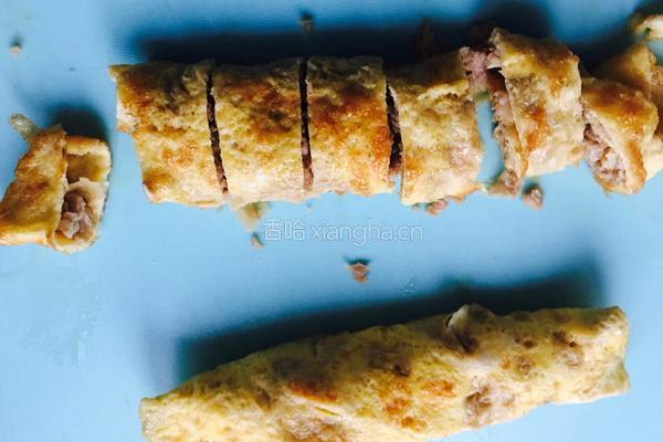 鸡蛋肉卷～的做法图解9
