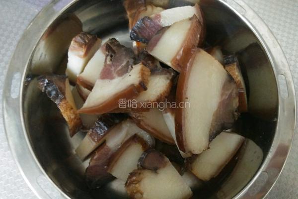 腊肉蒸糯米饭的做法图解4