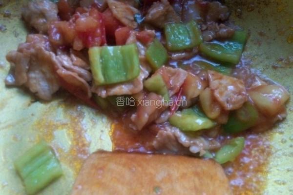 番茄炒肉的做法图解11