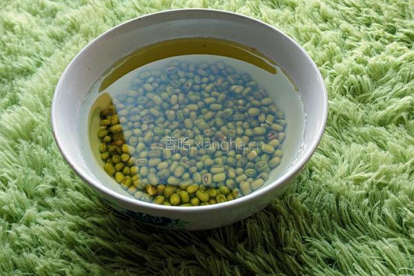 绿豆浆的做法图解1