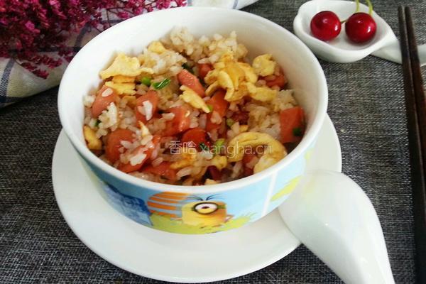 火腿肠炒饭的做法图解10
